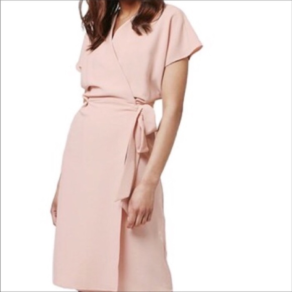 topshop blush dress